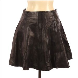 Rag&bone black leather skirt size 10